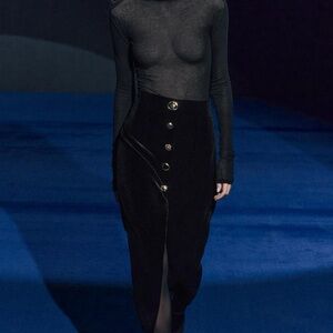 VELVET PENCIL SKIRT ZW COLLECTION